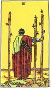 3 of Wands Upright