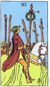 6 of Wands Upright