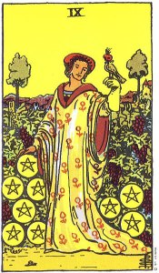 9 of Pentacles Upright