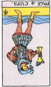 Page of Cups Reversed