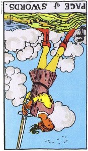 Page of Swords Reversed